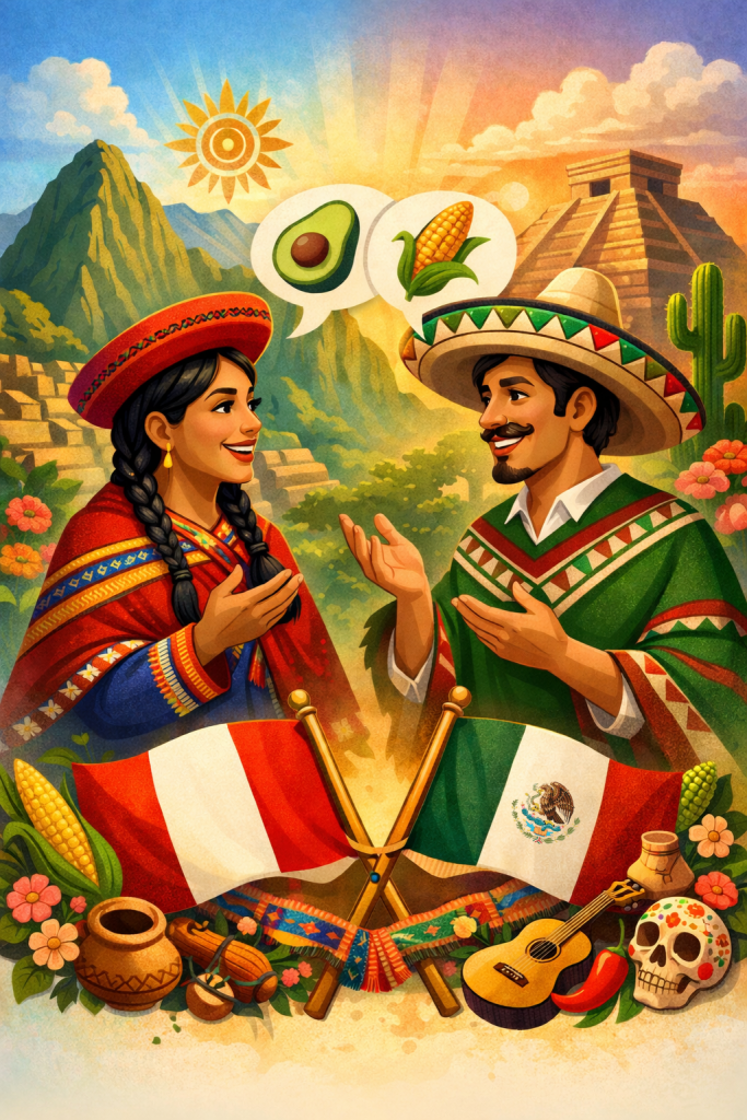 alt="Peruvian Spanish VS. Mexican Spanish"